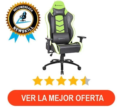 Silla gaming - Horus NEWSKILL, 150 kg, Verde