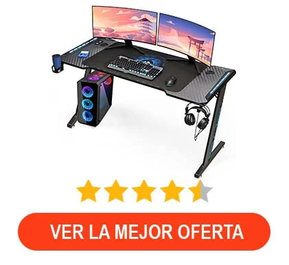 MARS GAMING MGD - Comprar Mesa Gaming Blanca